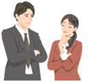 UIデザインで困っている、ITエンジニアのイラスト